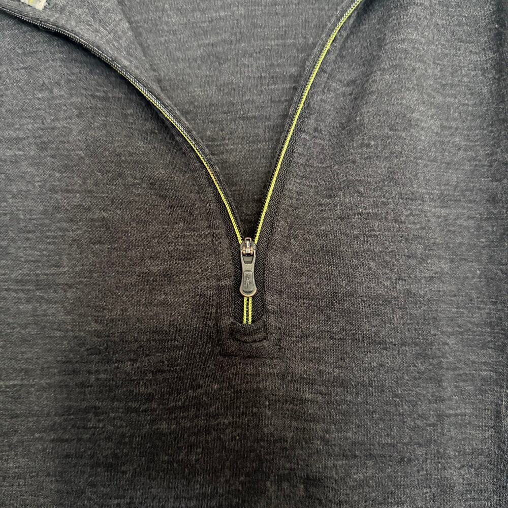 Smartwool 100% Merino Wool Women's Quater Zip Gray Gorpcore Outdoor Hiking - Picture 6 of 11